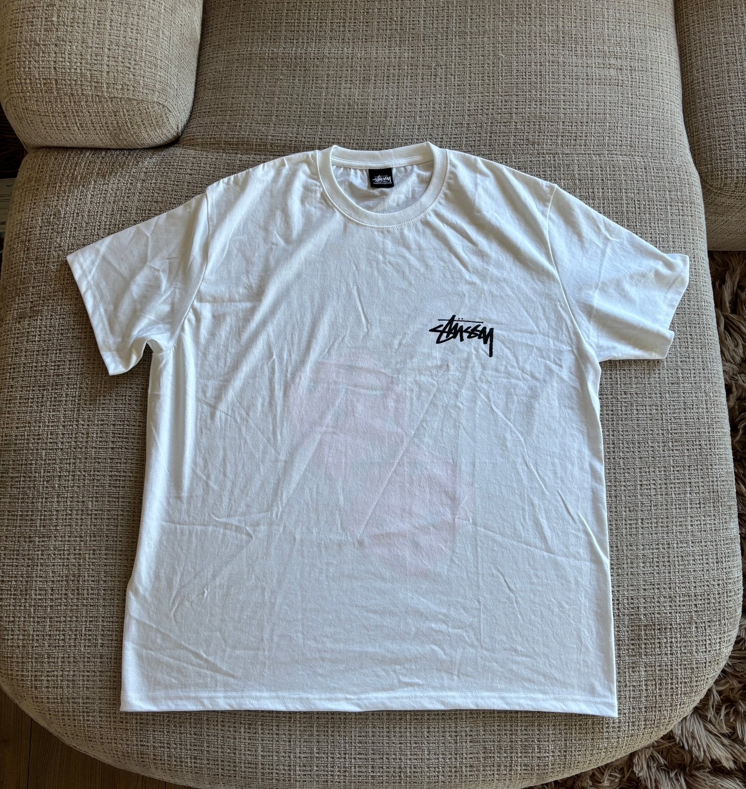 Stussy t-shirt, Kleding | Heren, Ophalen of Verzenden, Zo goed als nieuw, Maat 56/58 (XL), Wit