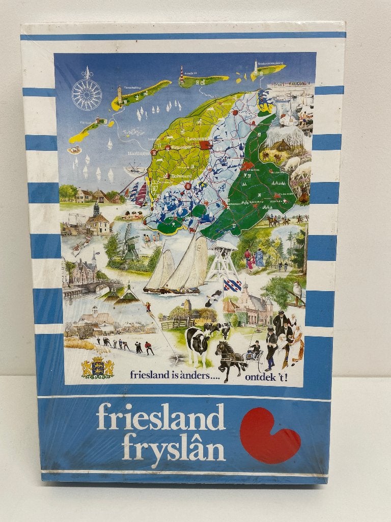 Friesland Fryslân Legpuzzel 1200 stukjes, Ophalen of Verzenden, 500 t/m 1500 stukjes, Zo goed als nieuw, Legpuzzel