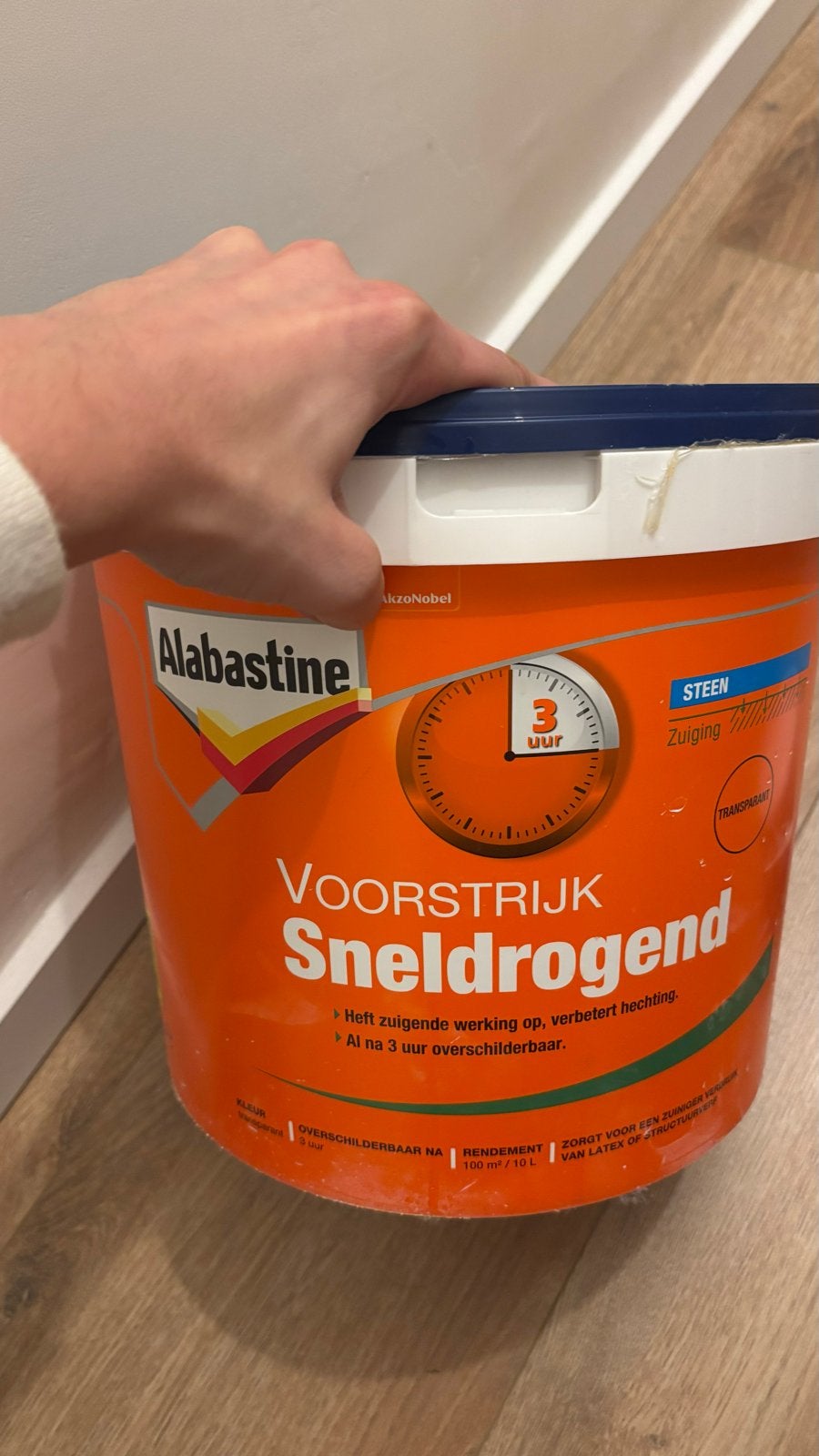 Verf en voorstrijk: Alabastine, Flexa powerdek, Ophalen, Wit, Nieuw, Verf