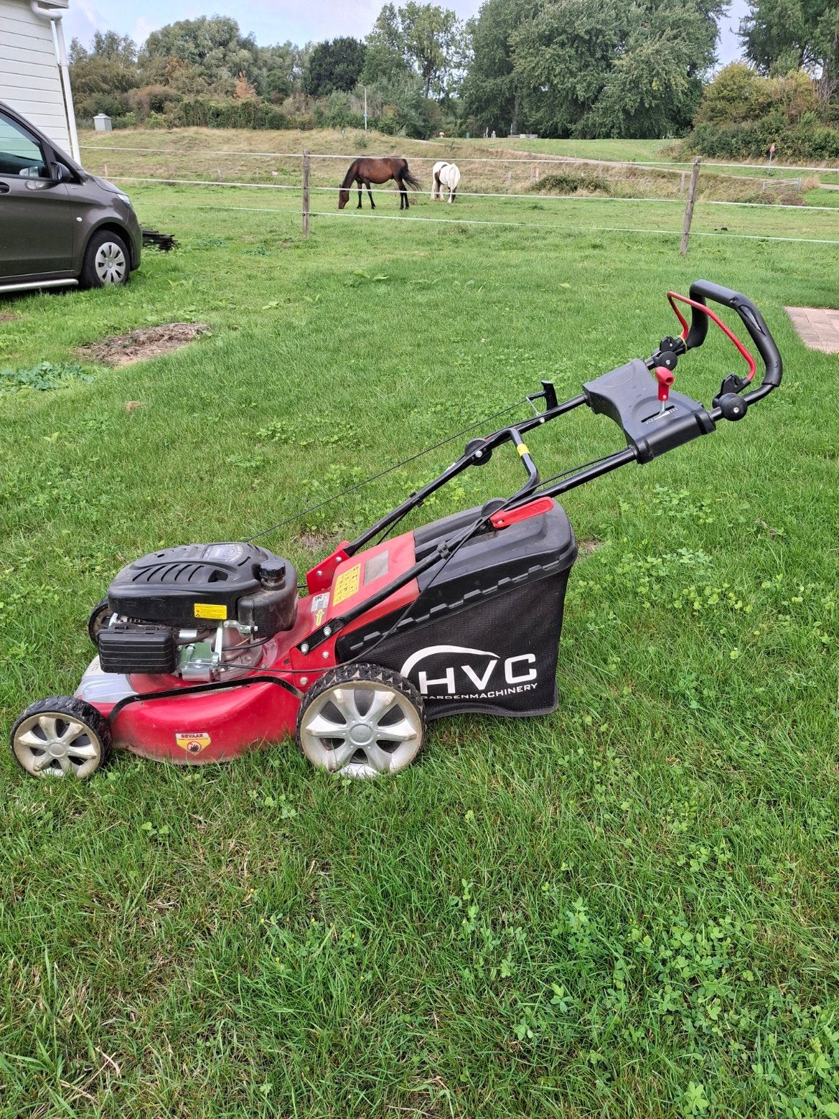 MOTORGRASMAAIER HVC DC 450, Tuin en Terras, Grasmaaiers, Ophalen, Gebruikt, Benzine-grasmaaier, HVC