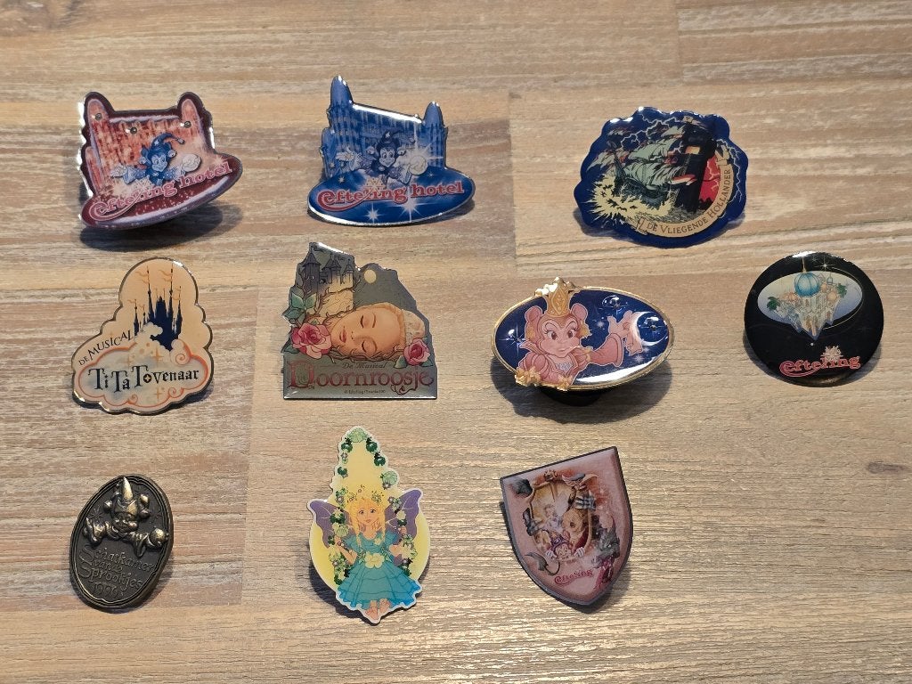 Set Diverse Efteling Pins, Ophalen of Verzenden, Gebruikt, Button of Speldje