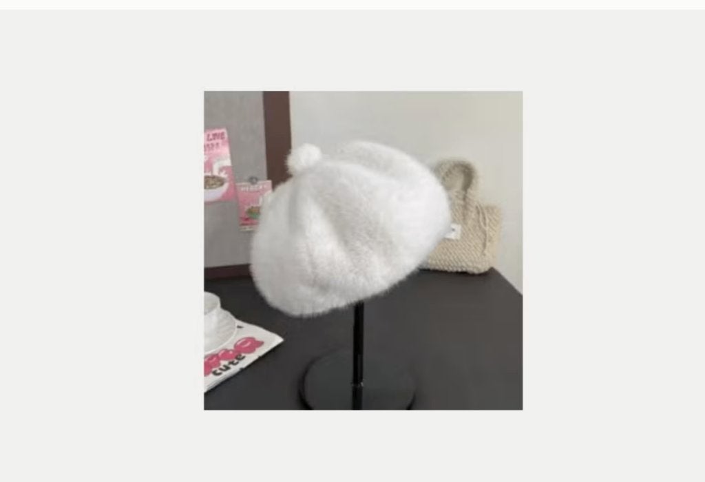 Prachtige dames baret van pluche voor de winter, Kleding | Dames, Ophalen of Verzenden, Nieuw, Sjaal