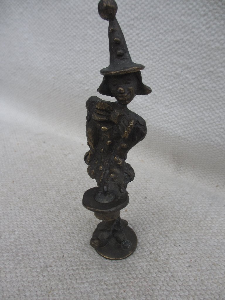 Sculpture brons Corry Ammerlaan Artihove clown, Minder dan 20 cm, Ophalen of Verzenden, Brons, Beeld