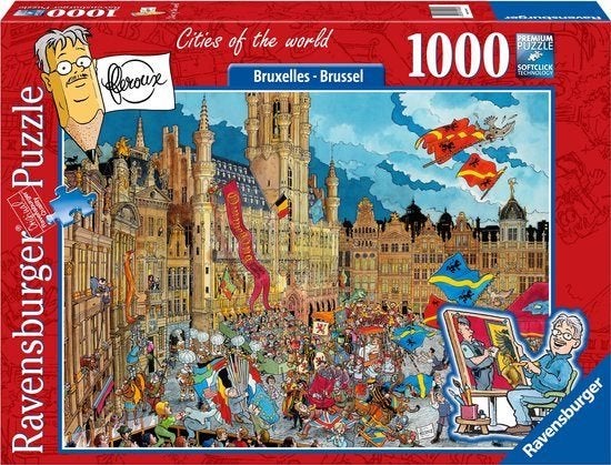 Ravensburger: Fleroux: Brussel 1000 stukjes, Ophalen of Verzenden, 500 t/m 1500 stukjes, Nieuw, Legpuzzel