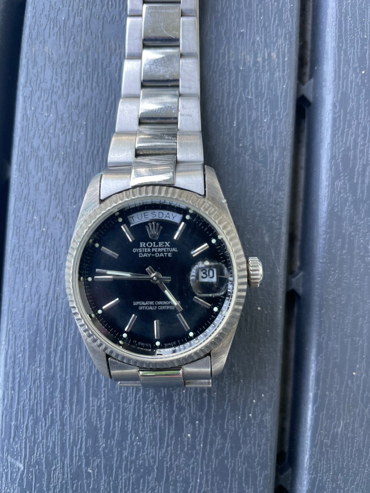 Rolex Day Date 1803, Ophalen of Verzenden, Zo goed als nieuw, Staal, Rolex