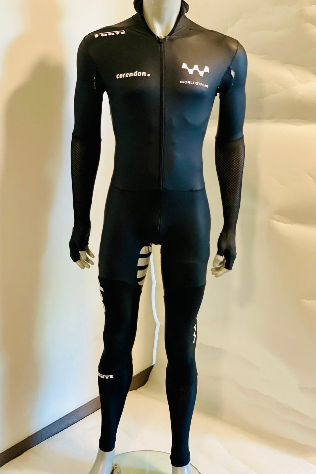 Schaatskleding schaatspak snelpak speedsuit maat M rubber, Ophalen of Verzenden, Zo goed als nieuw