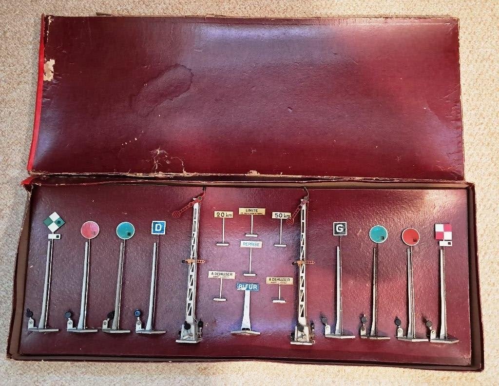 Spoor 0 Marescot Fournerau seinen en waarschuwingsbord 1930, Ophalen of Verzenden