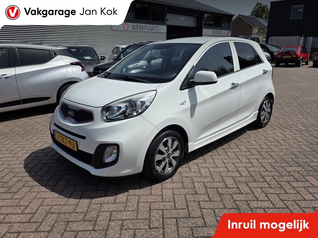Kia Picanto 1.0 CVVT X-treme (bj 2015), Auto's, Start-stop-systeem, Euro 5, Gebruikt, Zwart