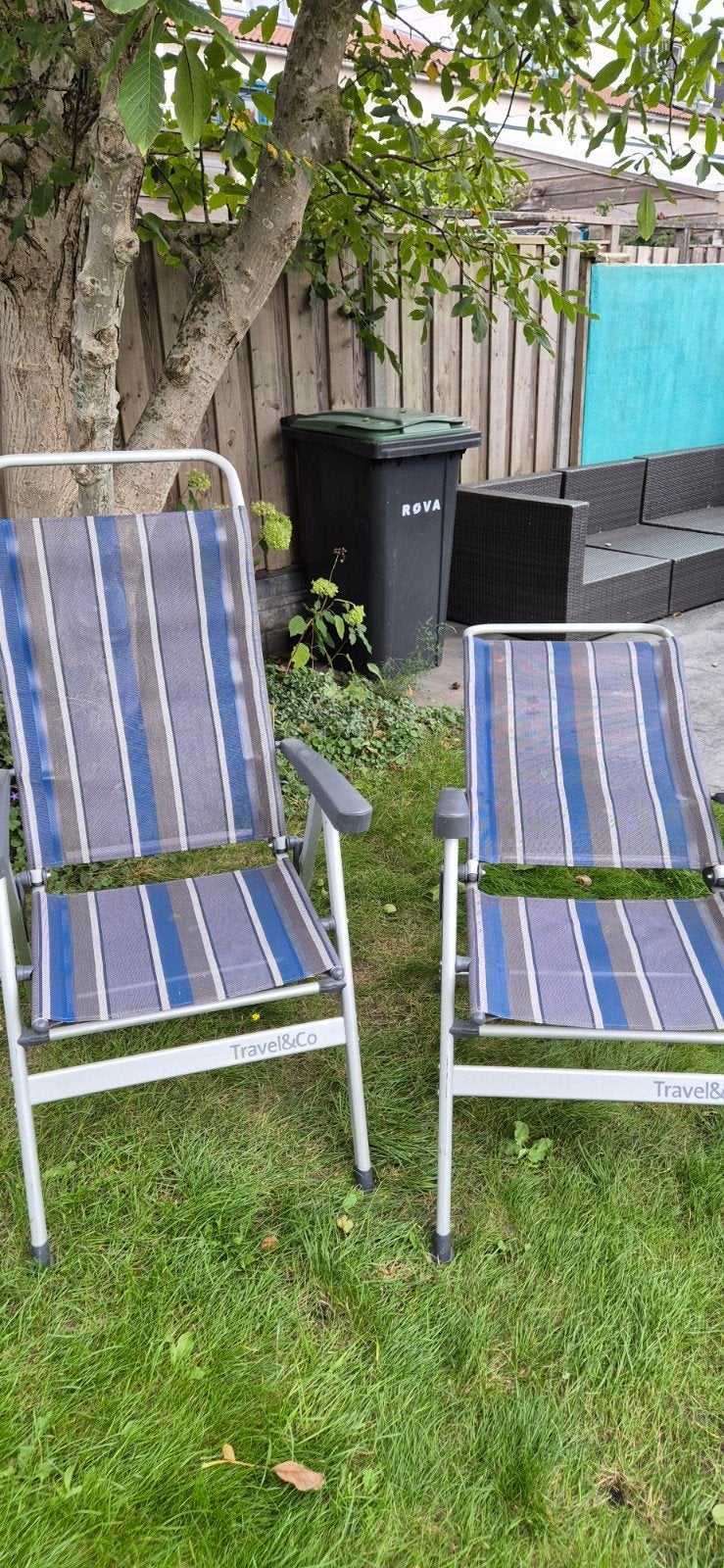 Twee Travel&Co campingstoelen - Comfortabel en opvouwbaar, Ophalen of Verzenden, Gebruikt, Campingstoel