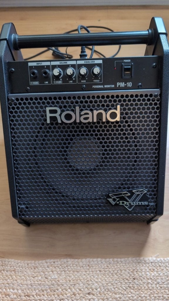 Roland PM-10 drumversterker - nieuwstaat (prijs verlaagd!), Ophalen, Zo goed als nieuw, Minder dan 500 watt, Monitor(versterker)