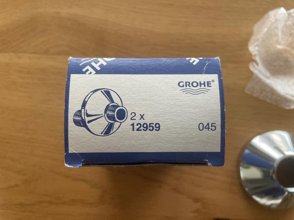 GROHE S-koppeling met rozetten 12959, Ophalen of Verzenden, Zo goed als nieuw, Douche