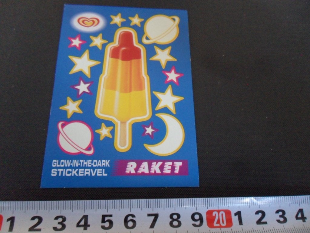sticker OLA IJS raket glow in the dark set planeten sterren, Ophalen of Verzenden, Zo goed als nieuw