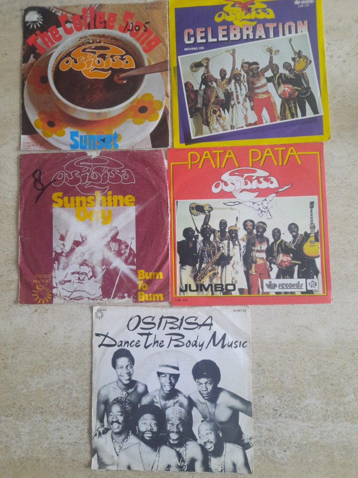 6x vinyl singels van Osibisa, Ophalen of Verzenden, Zo goed als nieuw, Nederlandstalig