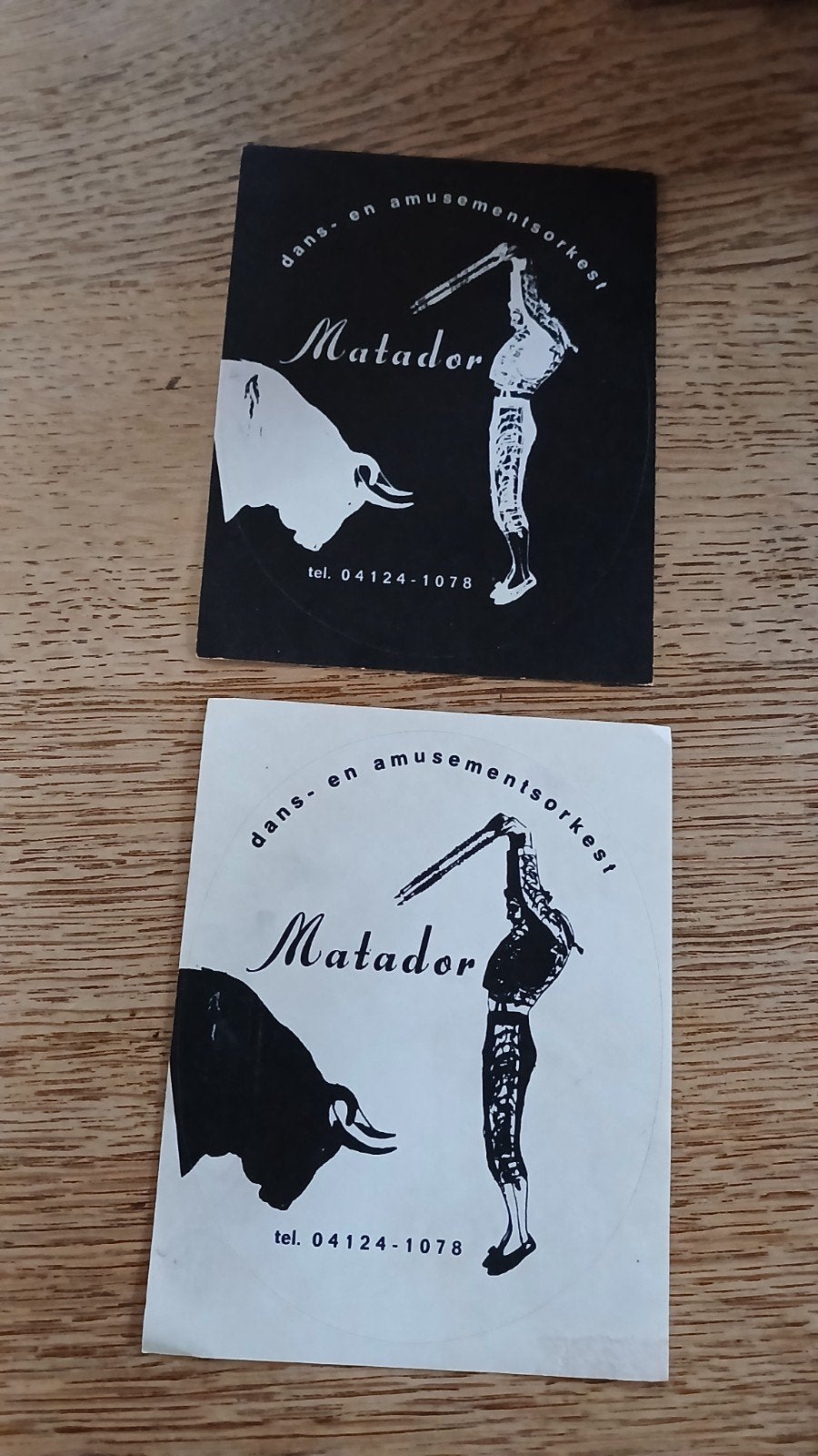 Stickers amusementsorkest Matador stierenvechter NISTELRODE, Verzamelen, Ophalen of Verzenden, Zo goed als nieuw