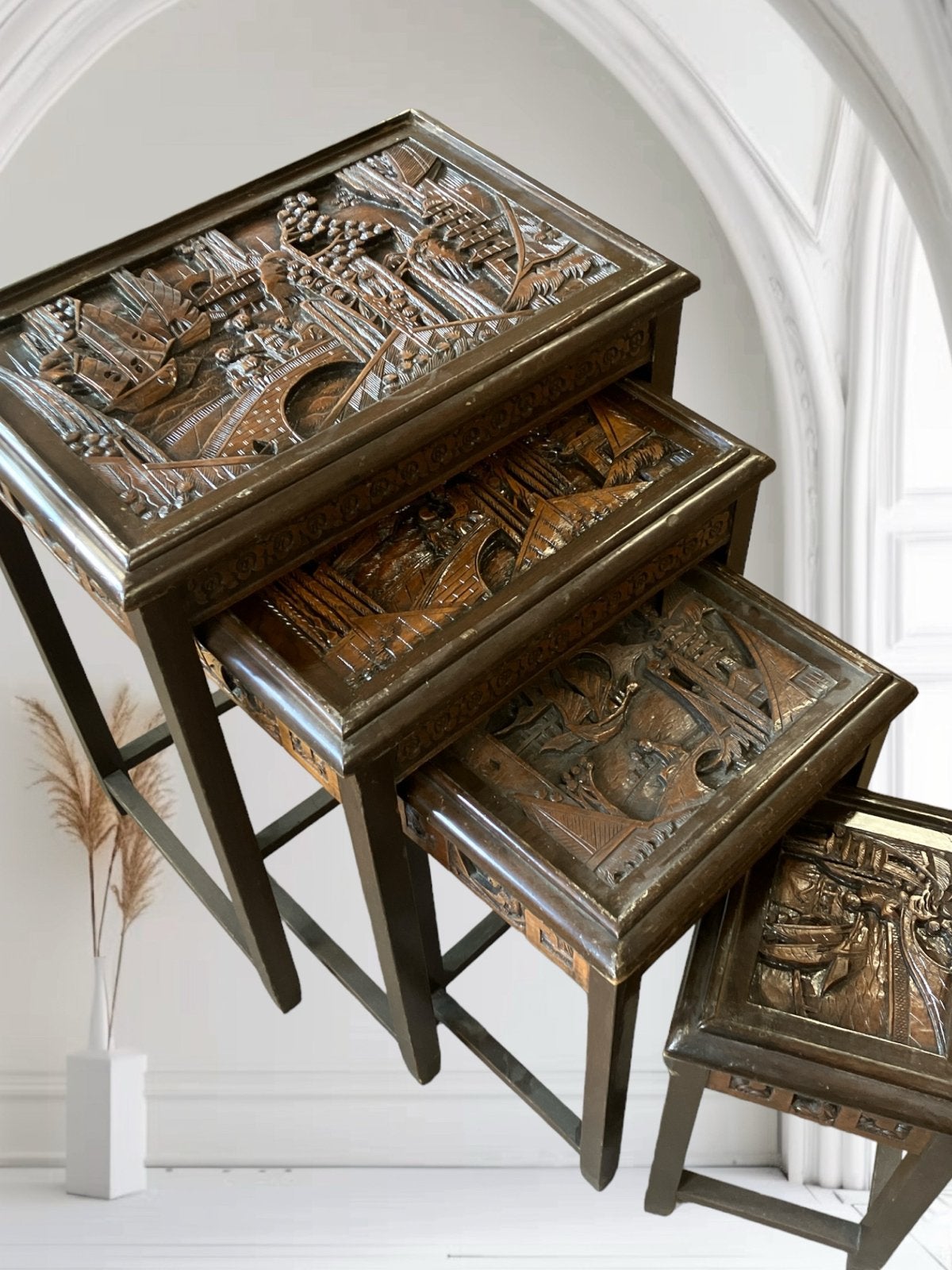 Chinees  antiek bijzettafeltjesJaren '30-'50 -Nesting Tables, Ophalen