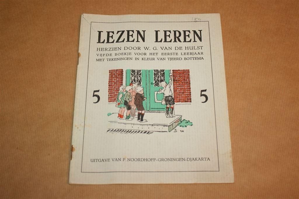 Lezen Leren deel 5 - Hulst, Bottema - 1958, Ophalen of Verzenden, Gelezen, Overige niveaus, Nederlands