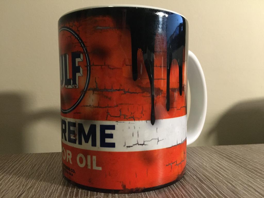 ✅ Gulf Supreme Motor Oil mok Vintage olie F1 Autosport NIEUW, Ophalen of Verzenden, Nieuw, Motoren