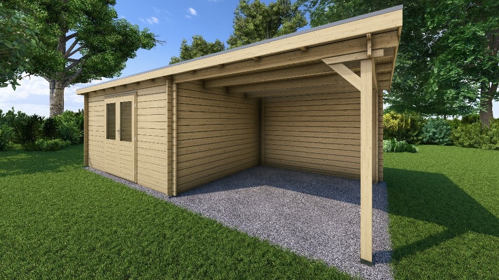 Fonteyn Basicline Lavendel met overkapping 700x300cm