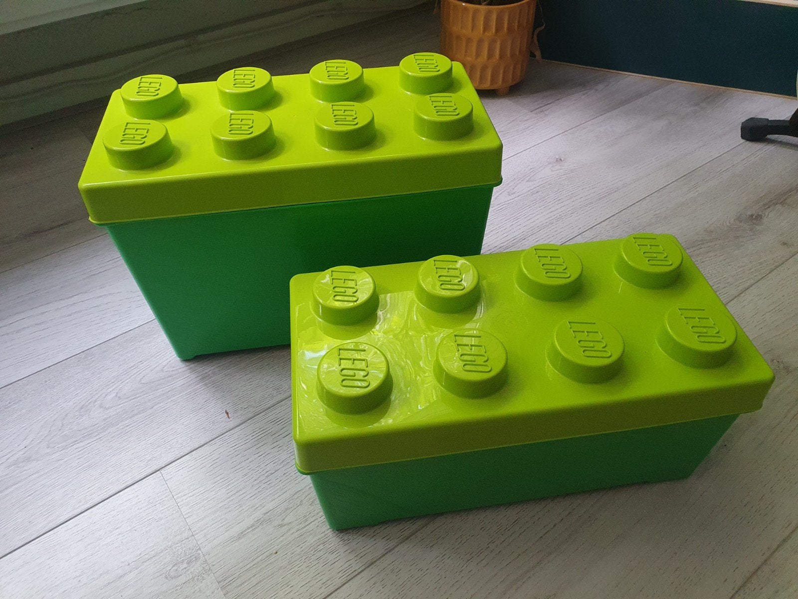 Groene LEGO opberg bakken, Ophalen, Zo goed als nieuw, Accessoire, Lego