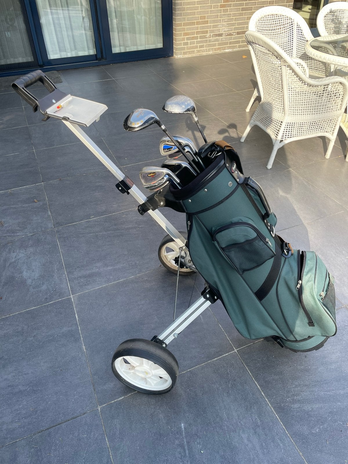 Complete golfset met tas en trolley - Gebruikt, Ophalen, Gebruikt, Set, Overige merken