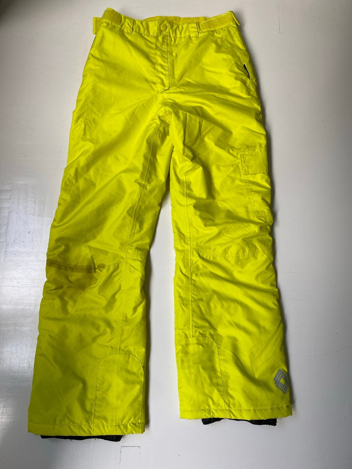 Skibroek geel maat 164 - Crivit, Ophalen of Verzenden, Gebruikt, Skiën, Kleding