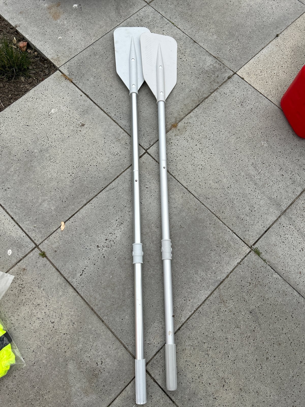 Set van 2 peddels voor boot of kano, Ophalen, Gebruikt, Dubbelbladige peddel
