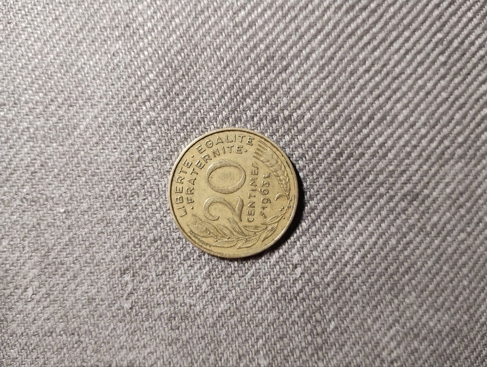 20 Centimes Frankrijk 1963 (M-0301), Verzenden, Frankrijk, Losse munt