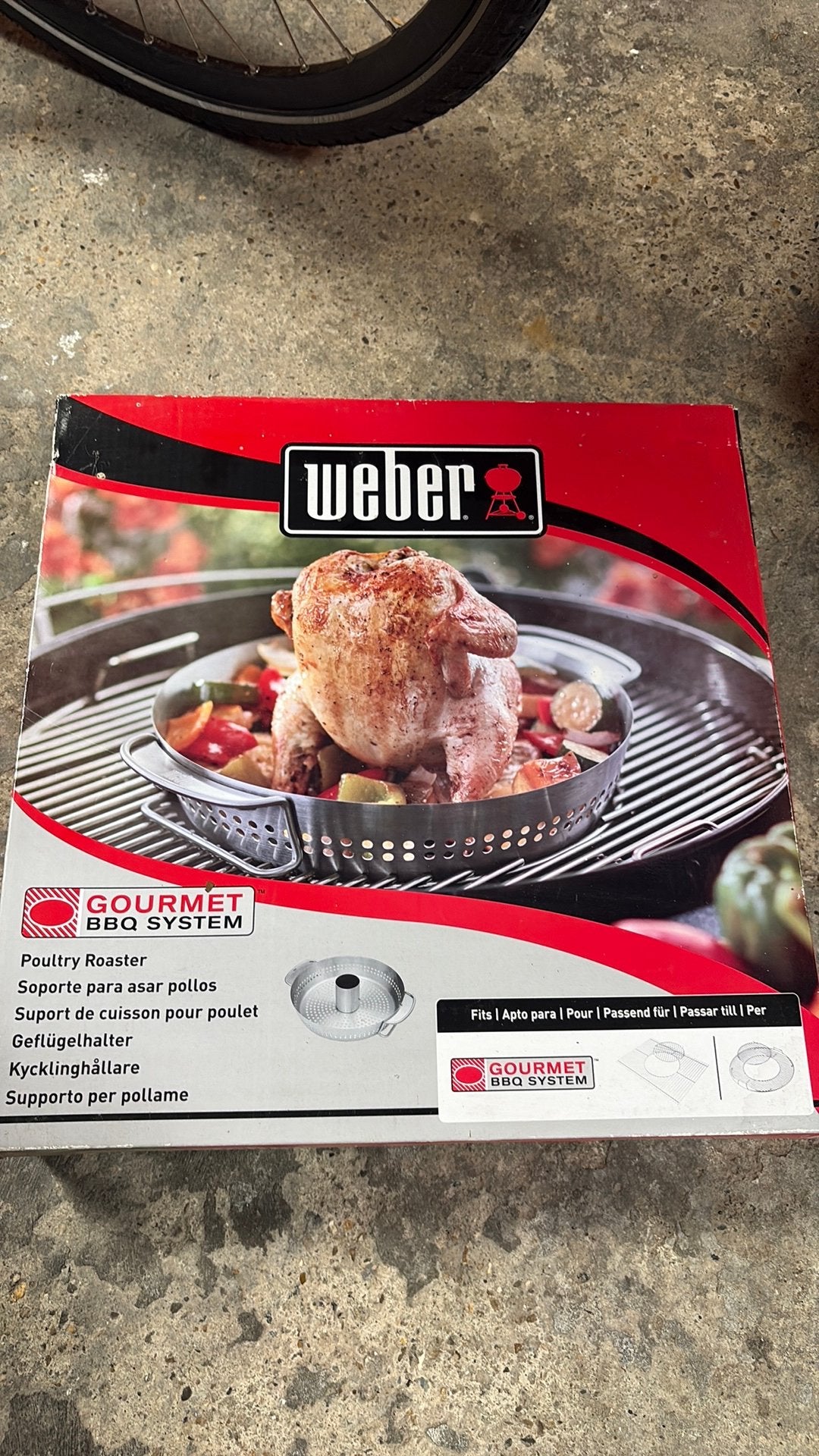weber gourmet bbq system gevogeltestomer, Ophalen, Nieuw