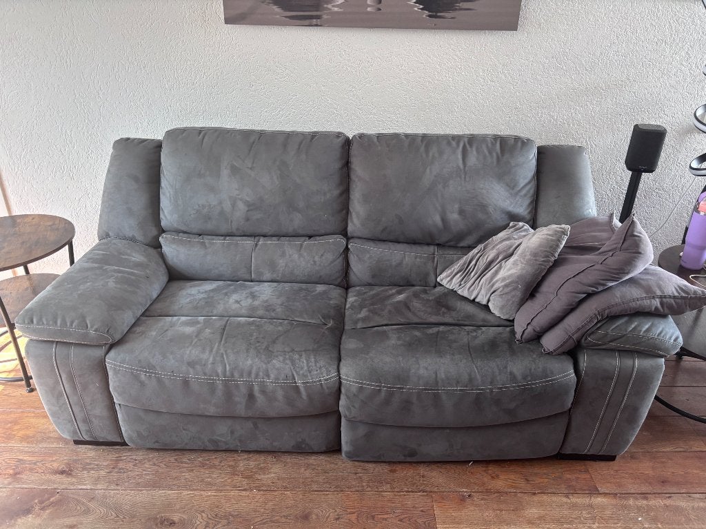 Bank, Huis en Inrichting, Banken | Bankstellen, Ophalen, Kunststof, Gebruikt, 150 tot 200 cm