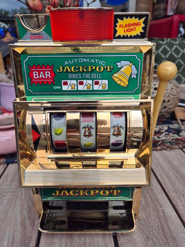 Vintage Waco Golden Jackpot mini fruitautomaat gokkast LEES, Verzamelen, Automaten | Gokkasten en Fruitautomaten, Ophalen of Verzenden