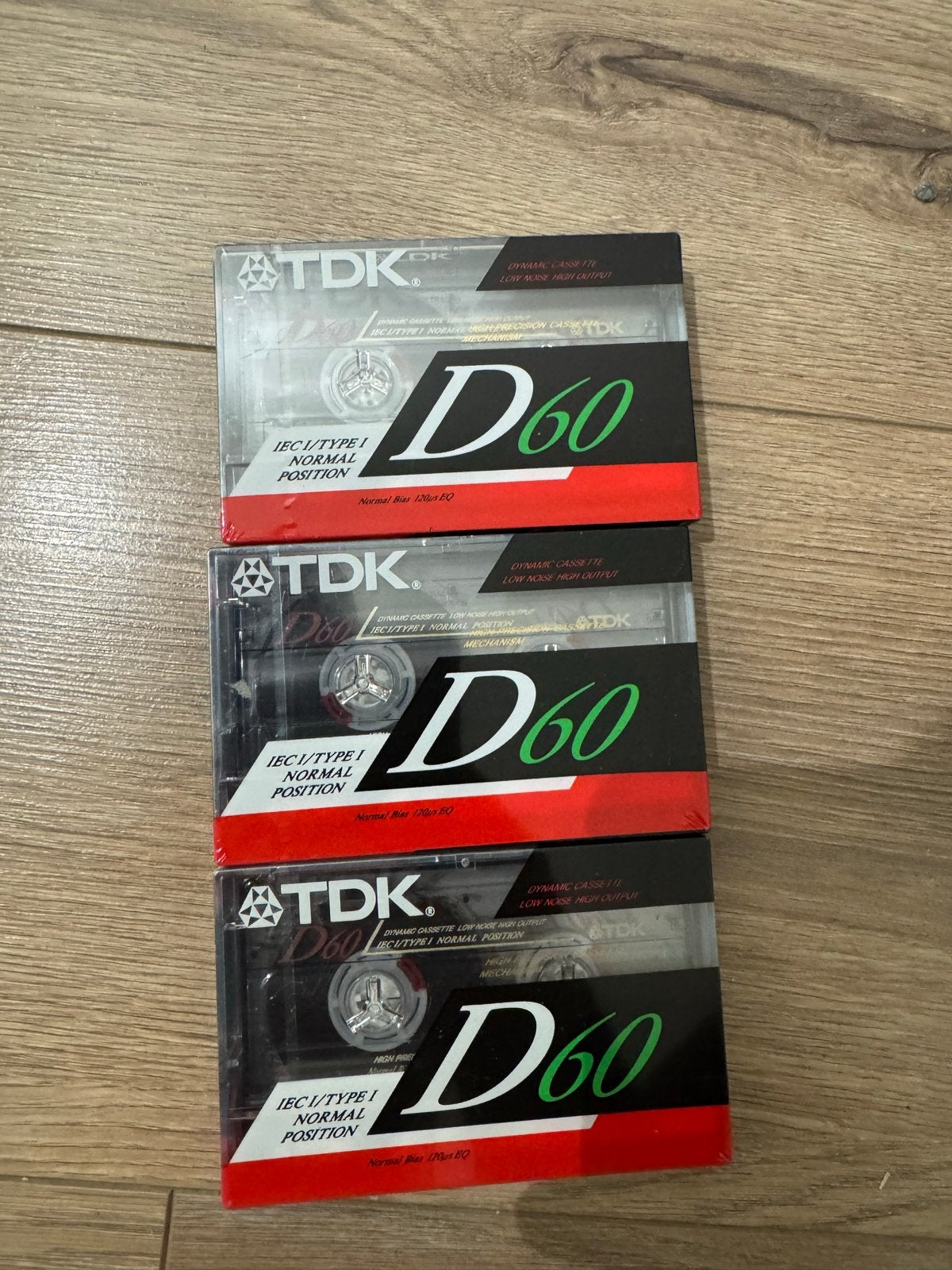 3x TDK D60 Cassettebandjes - Nieuw in verpakking, Cd's en Dvd's, Cassettebandjes, 2 t/m 25 bandjes, Overige genres, Ophalen of Verzenden