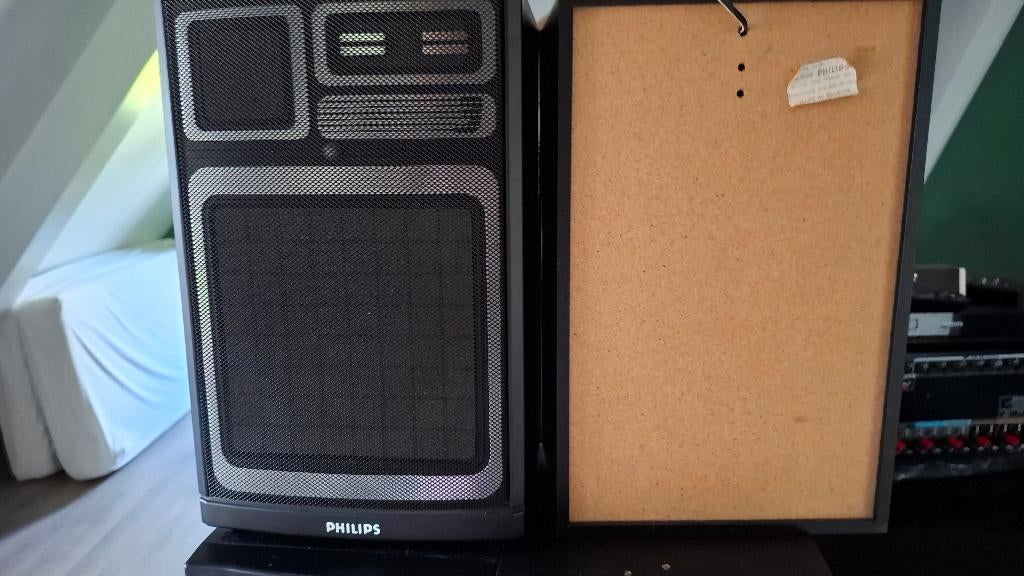Speakerset 2 x 20 w 4 tot 8 Ohm te koop, Ophalen, Philips, Gebruikt, Minder dan 60 watt