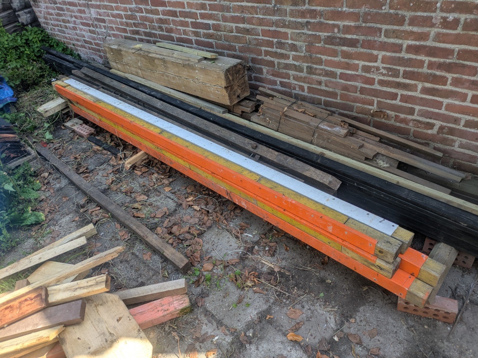 Nette aluminium metsel proofielen, Ophalen