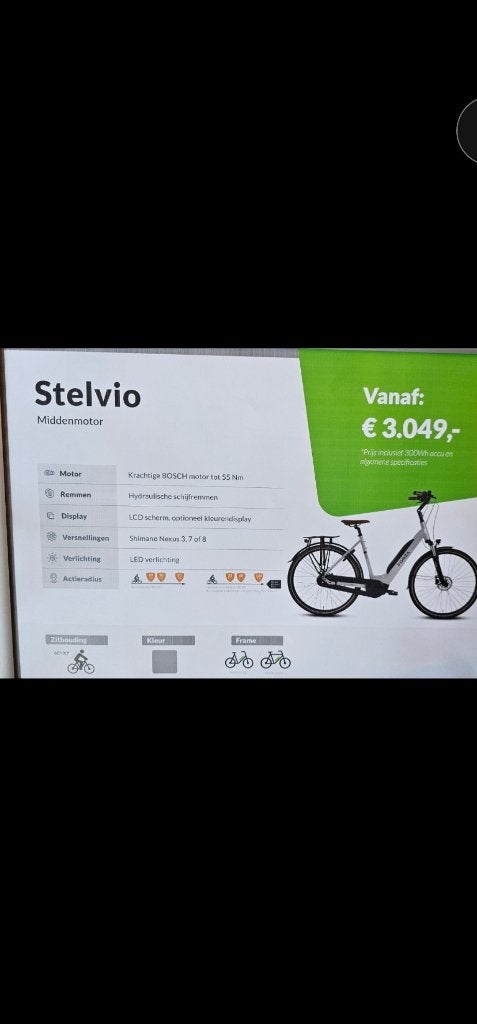 Forza Stelvio Heren e-bike – Bosch middenmotor – 500 Wh accu, Fietsen en Brommers, Nieuw, 51 tot 55 cm, 50 km per accu of meer