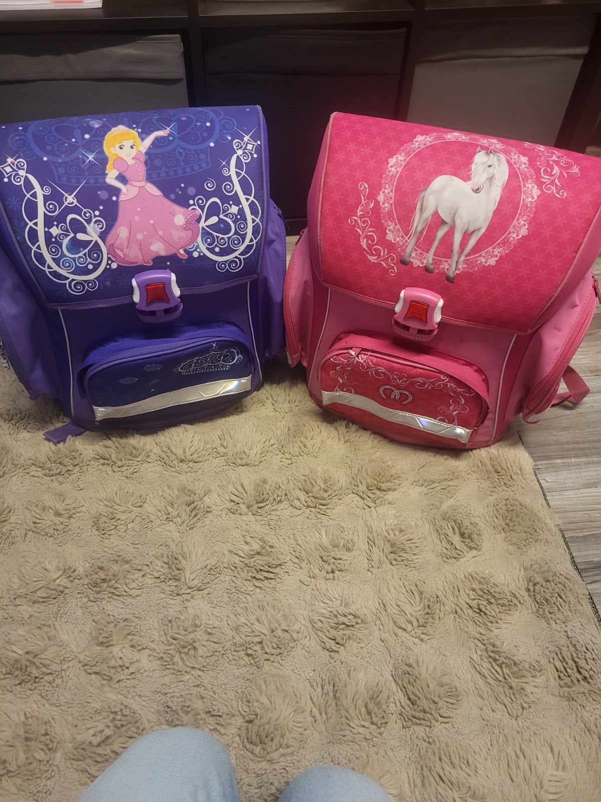 schooltas meisjes, Ophalen