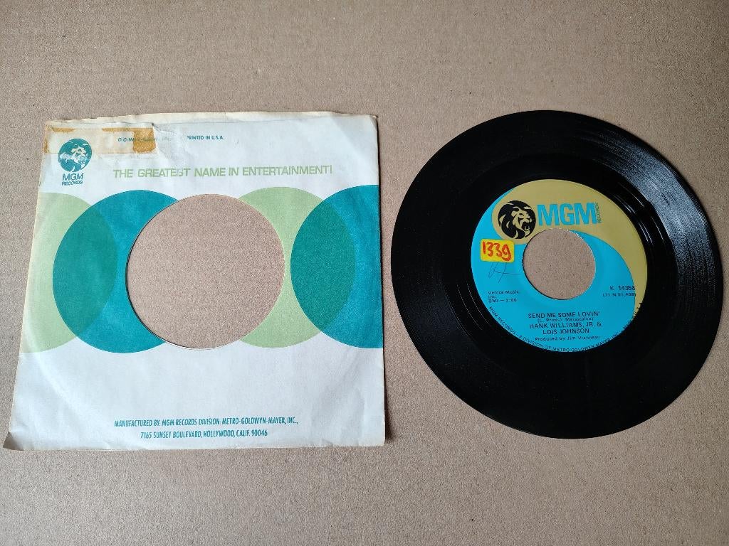 Single: Hank Williams JR - Send Me Some Lovin (1970) USA, Cd's en Dvd's, Vinyl Singles, Verzenden, Gebruikt, 7 inch, Pop