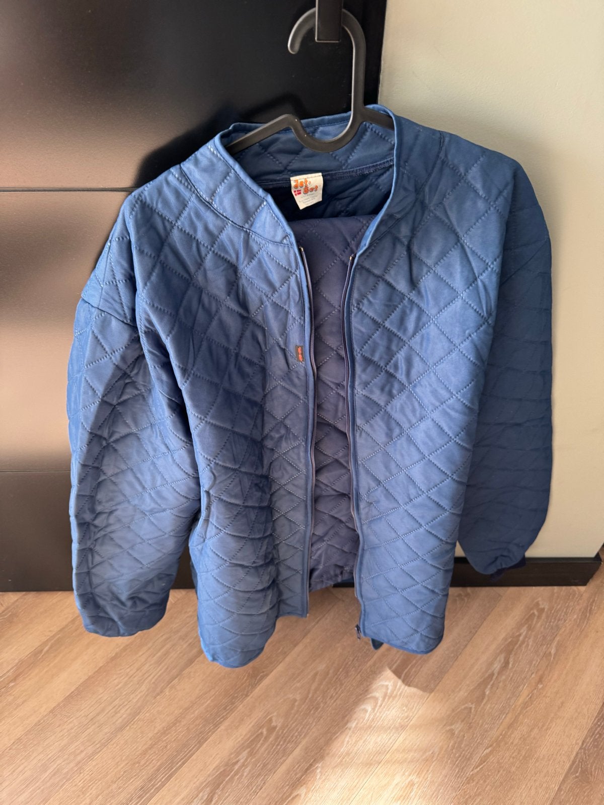 Jetset Thermopak Jas en Broek Blauw Maat XL – Gewatteerd, Ophalen of Verzenden, Zo goed als nieuw, Overige typen, Overige merken