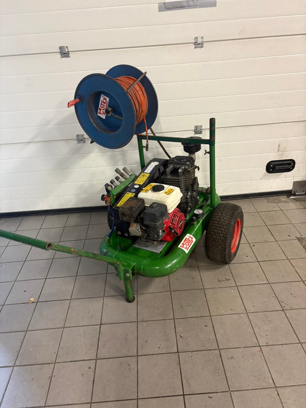 Votex compressor opknapper benzine aangedreven, 100 liter of meer, Ophalen, Gebruikt