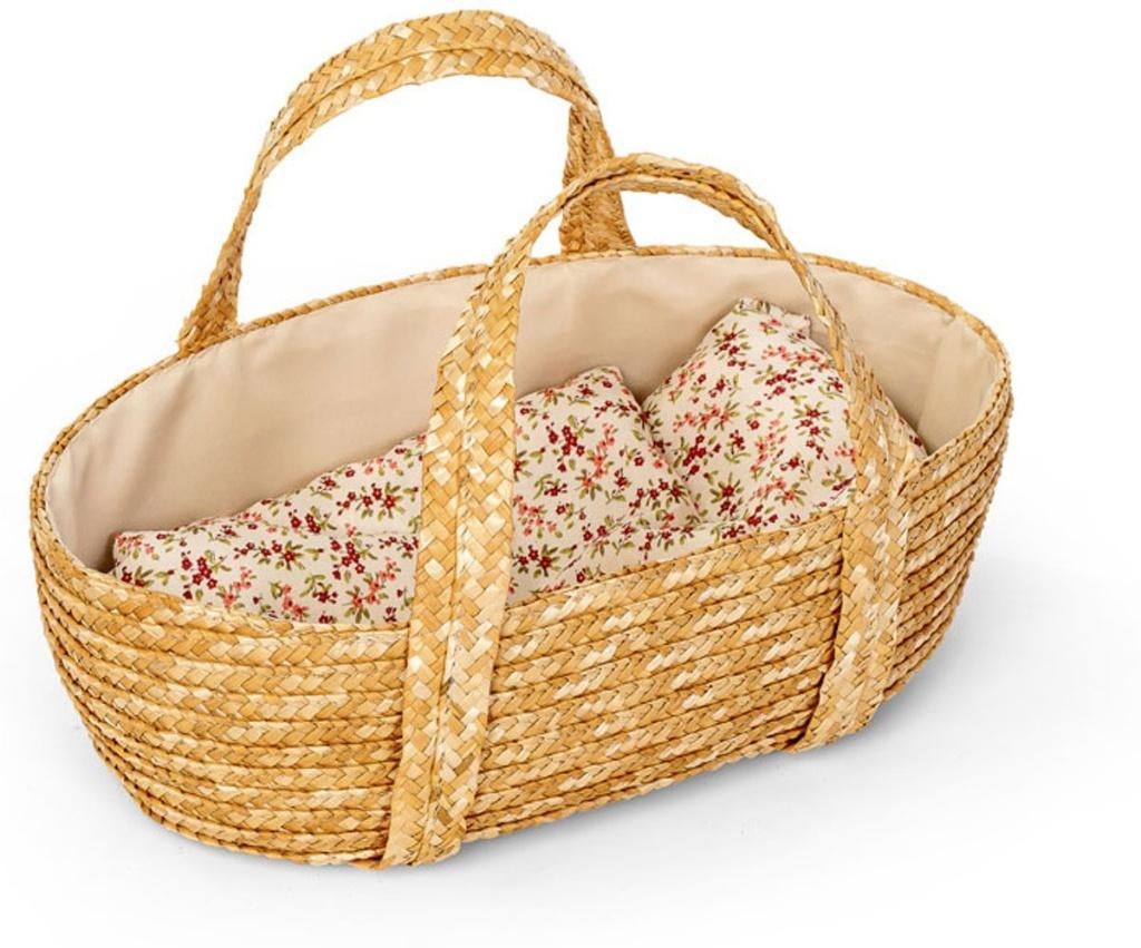 Mini Mommy mozesmand Rieten mand,draagmand / draagwieg 35 cm, Nieuw, Ophalen of Verzenden, Babypop, Info@bezigebijtjezzz.nl