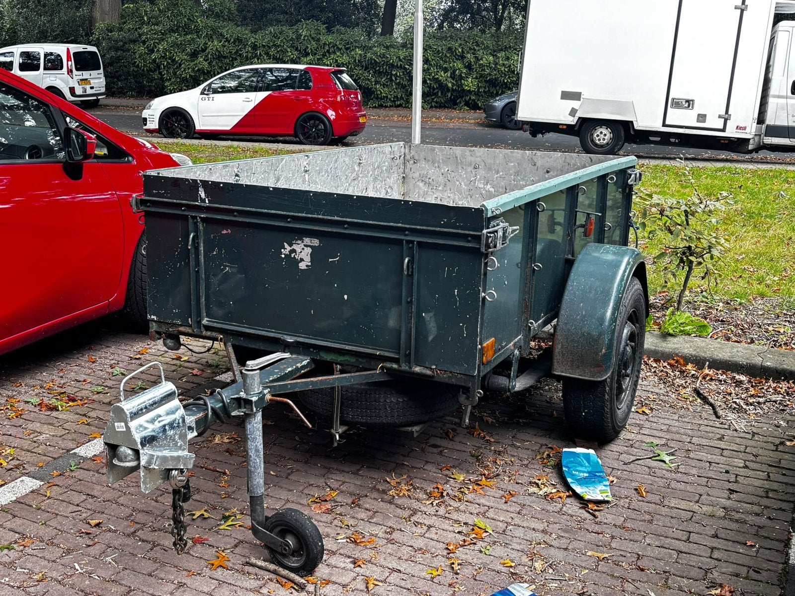 Aanhangwagen, Ophalen, Gebruikt
