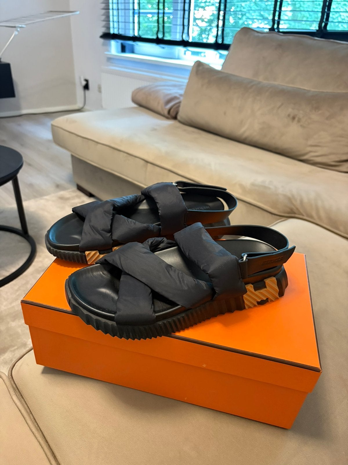 Hermes sandalen heren, Kinderen en Baby's, Babykleding | Schoentjes en Sokjes, Ophalen, Schoentjes, Zo goed als nieuw, Jongetje