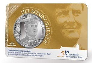 Koningstientje 2013 Coincard, Ophalen, Setje, Zilver, Overige landen