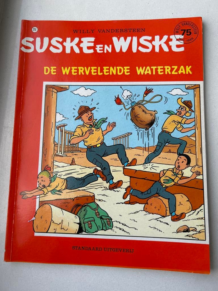 Suske en Wiske - De Wervelende Waterzak (1988), Boeken, Stripboeken, Gelezen, Eén stripboek, Ophalen of Verzenden