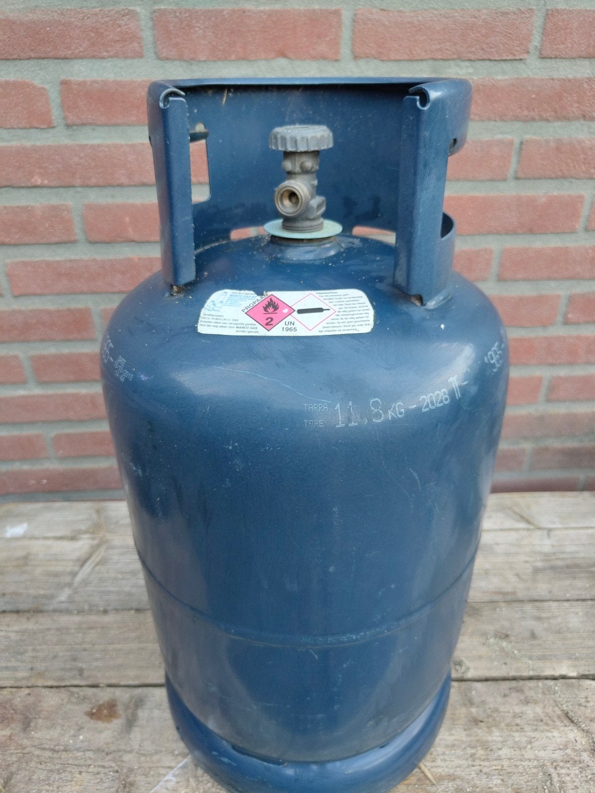 Propaan gasfles 11.8 KG - bijna vol, Ophalen