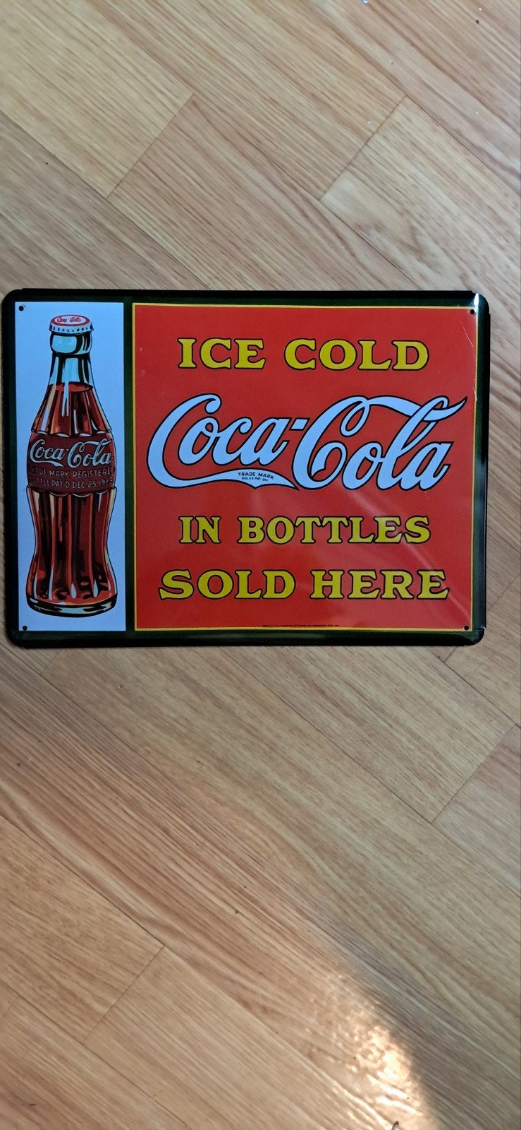 Metalen Coca Cola plaat, Ophalen of Verzenden, Gebruikt, Reclamebord