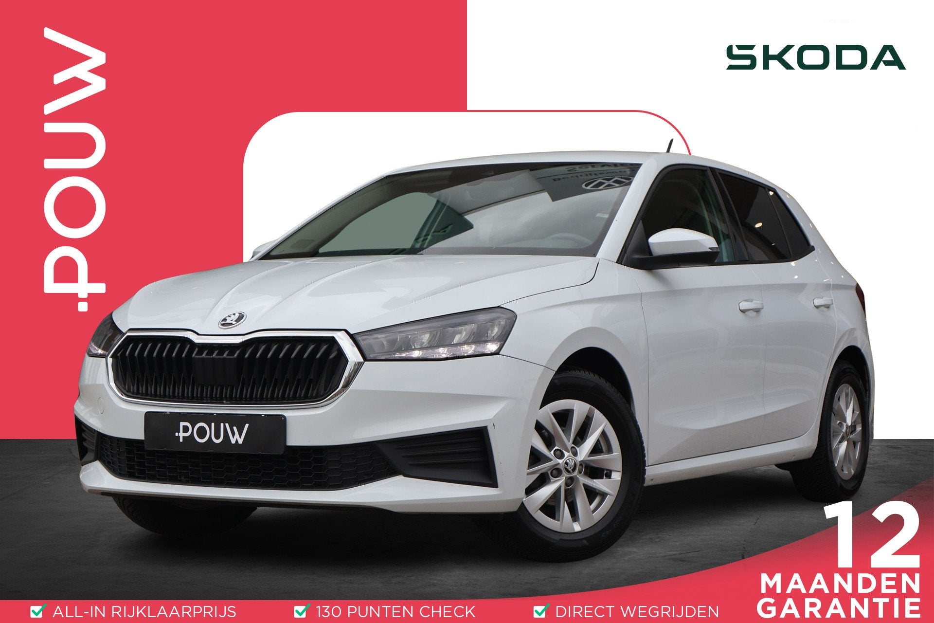 Skoda Fabia 1.0 TSI 95pk Ambition | Trekhaak | PDC | Cruise, Voorwielaandrijving, 12 maanden, Stof, Euro 6