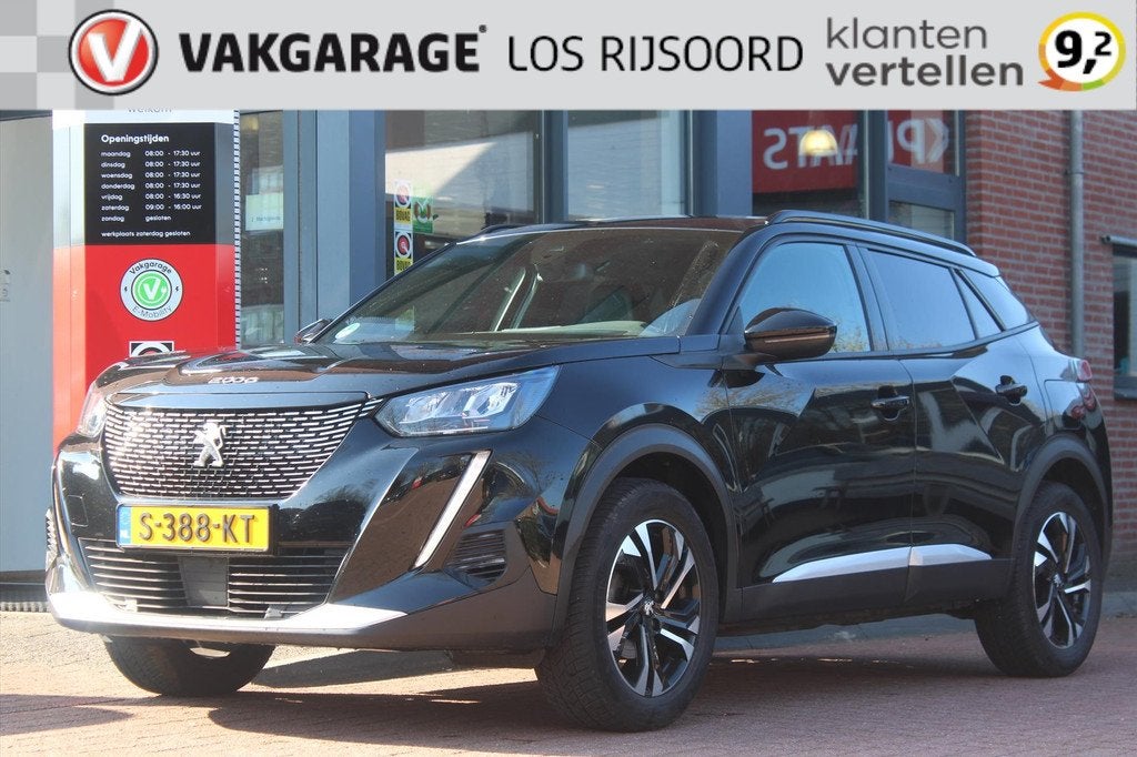 PEUGEOT 2008 1.2 Puretech *Allure* | Half- Leder | Carplay |, Gebruikt, 1199 cc, Leder en Stof, Zwart