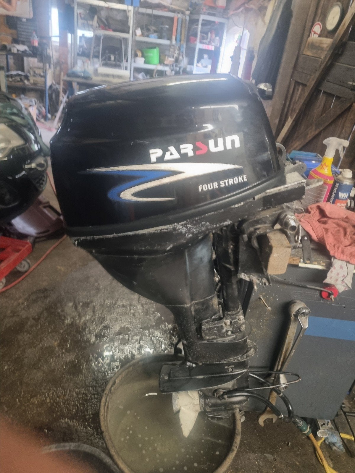 Parsun 9.9 PK 4 takt bbm onderdelen of opmaak, Watersport en Boten, Ophalen, Gebruikt, Motor en Techniek, Zeilboot of Motorboot