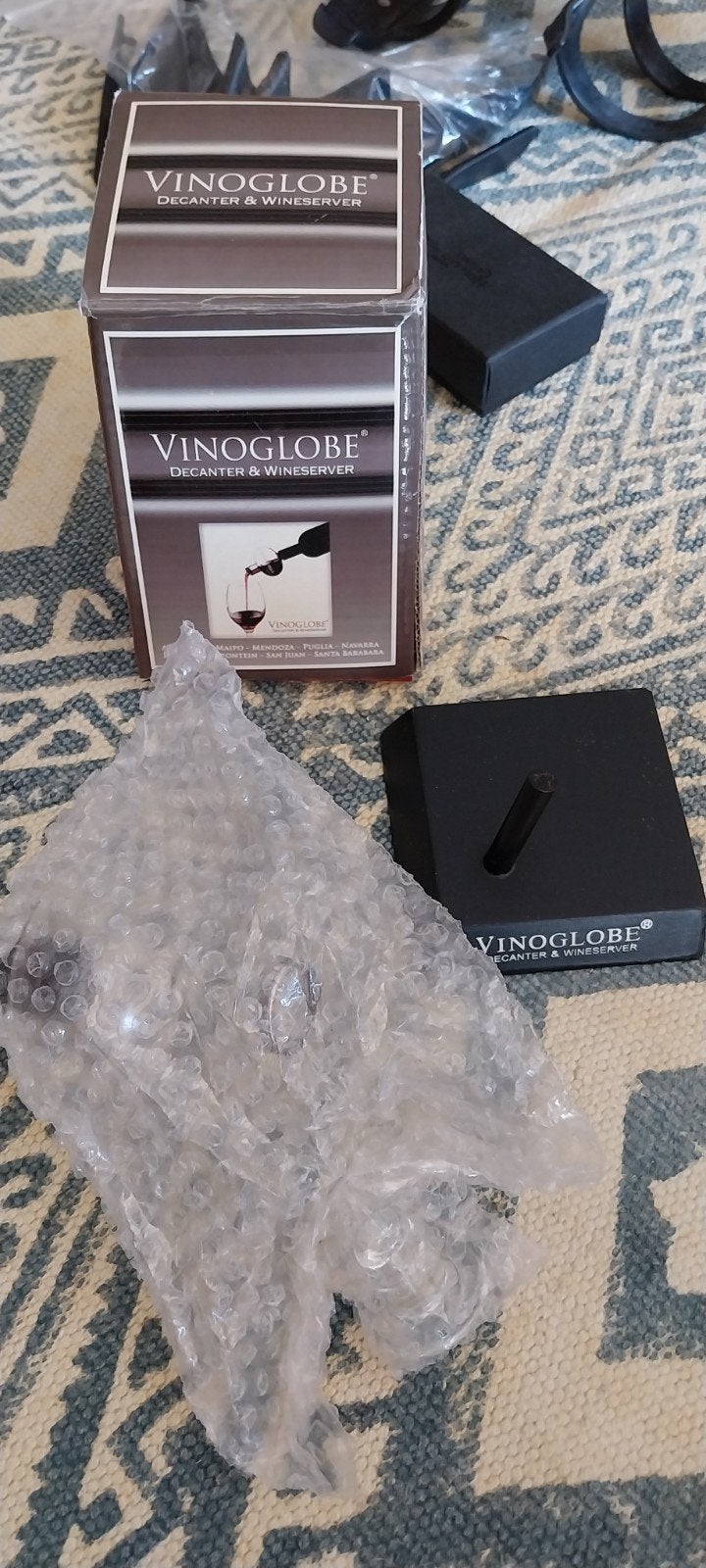 Vinoglobe Decanter & Wineserver - Nieuw in doos, Nieuw, Ophalen of Verzenden, Meerkleurig, Overige merken