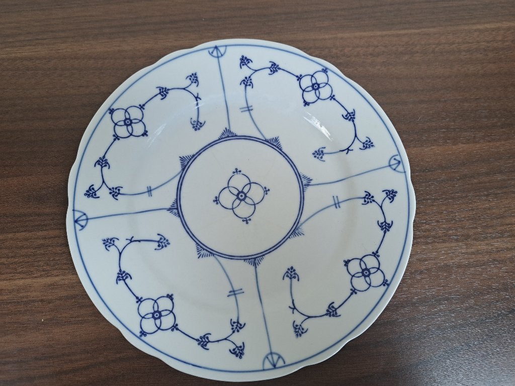 jager saks ontbijtbordje met kartelrand, doorsnee 19 cm, Antiek en Kunst, Ophalen of Verzenden